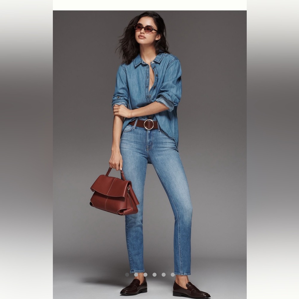 MOTHER The Dazzler Mid-Rise Straight-Leg Jeans